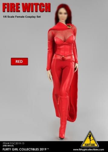 Artikelbild des Artikels “Female Fire Witch Set (Red) im Maßstab 1:6 “