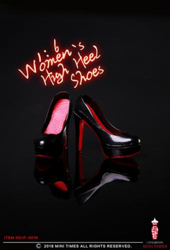 Product image of the product “Female Heeled Shoes (Black) 1/6 ”