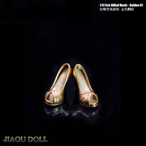 Artikelbild des Artikels “Female Heeled Shoes (Gold) 1:6 Black “