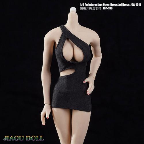 Product image of the product “1/6 Female Open-Breasted Dress (Black) ”