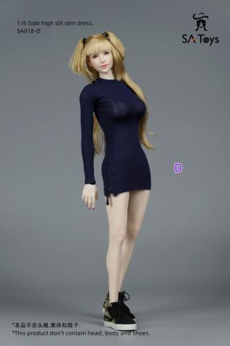 Artikelbild des Artikels “Female Side High Slit Slim Dress (Blue) 1:6 “