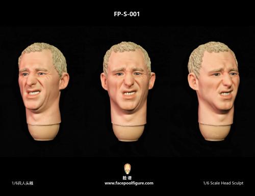 Product image of the product “Male Head Sculpture with Expression 1/6 ”