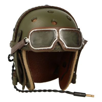 Product image of the product “M38 Tanker Helmet with Goggles (Olive Drab) 1/6 ”