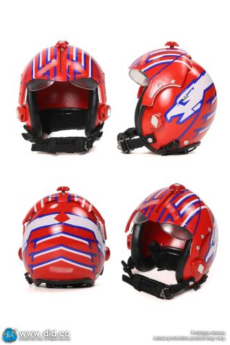 Artikelbild des Artikels “Goose HGU-style decorated fighter pilot helmet (red)  1/6 “