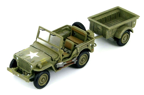 Artikelbild des Artikels “1:72 US Willys Jeep with Trailer - HQ, 2nd Battalion, 14th Marine Artillery “
