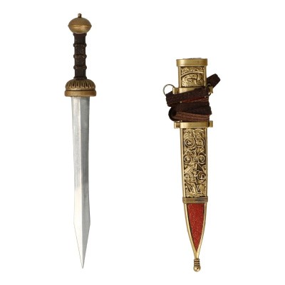 Artikelbild des Artikels “Roman Legionary Sword with Scabbard (Silver) (Die Cast) 1/6 “
