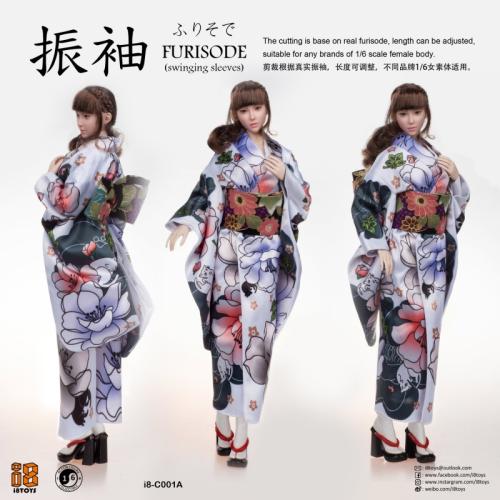 Product image of the product “Furisode Female Clothing Set (White) 1/6 ”