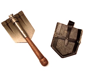 Artikelbild des Artikels “Klappspaten kurz in Metal mit Träger 1:6 “