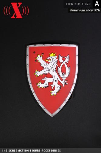Artikelbild des Artikels “Knight Shield (Red)  Metal 1:6 “