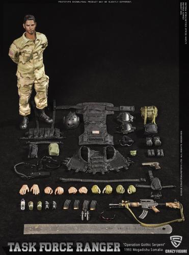 Product image of the product “1/12 US Delta Special Force-- master sergeant - Rangers Task Force 1993 ”