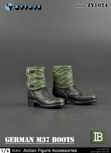 Product image of the product “M37 German  Fieldboots with Gaiters (Black) 1/6 ”