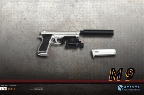 Artikelbild des Artikels “M9 Pistol (Silver) Kunststoff im Maßstab 1:6 “