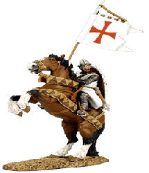 Product image of the product “Crusaders 1096-1204: Mounted Templar With Banner ”