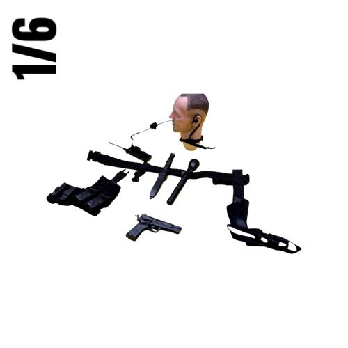 Product image of the product “1/6-scale SWAT / Special Forces tactical duty-belt with Com 1 ”