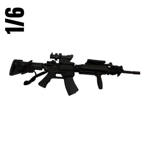 Artikelbild des Artikels “1:6 M16A2  carbine telescopic stock Metal w Silencer “