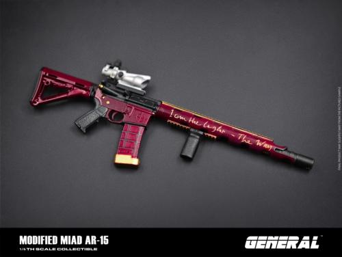 Product image of the product “Modified Miad AR-15 Assault Rifle (Red) mit Case 1/6 ”