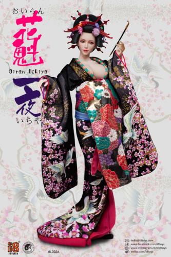 Product image of the product “Oiran Ichiya - (Black) Furisode w/ Head ”