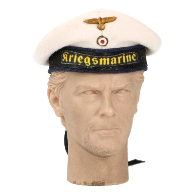 Product image of the product “Kriegsmarine Seaman Tellermütze Cap (White)  1/6 de lux ”