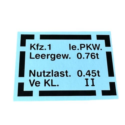 Artikelbild des Artikels “1:6 Decal KFZ 1 “