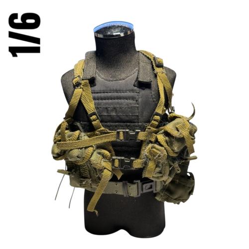 Product image of the product “1:6 Recon Chest Harness Vest (Tan) with Undervest ”