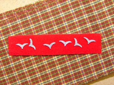 Product image of the product “Luftwaffe Neck Scarf & Collar Tabs Rank Gulls ( set of six )in 1/6 ”