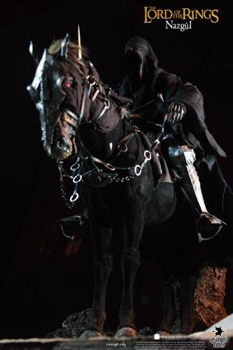 Artikelbild des Artikels “Nazgul (Ringgeist) mit seinem schwarzen Pferd “