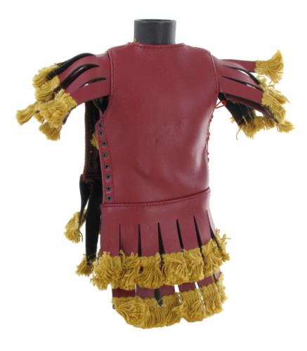 Product image of the product “Roman Legionary Pteruges Leather Tunic (Red) 1/6 ”