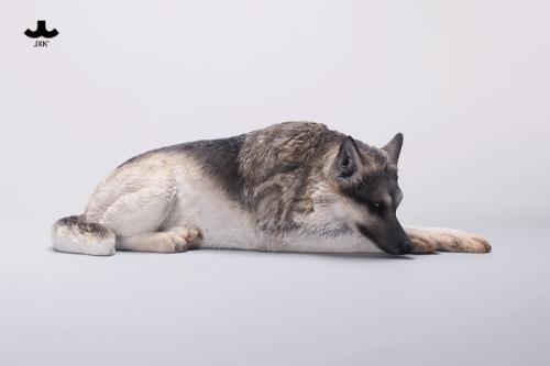 Product image of the product “1/6 Scale Lying German Shepherd (Grey) ”