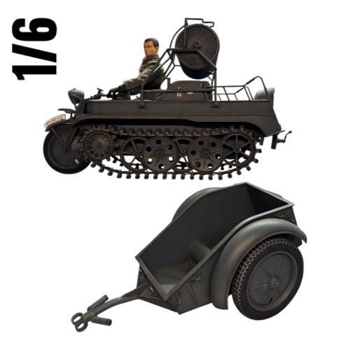 Artikelbild des Artikels “Sd.Kfz.2 Kettenkrad mit Kabeltrommel  (ohne OVP) 1/6 “