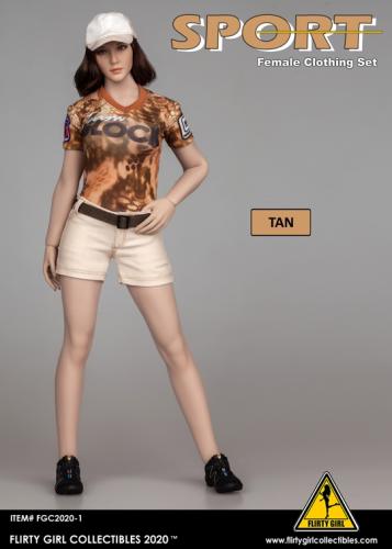 Product image of the product “Sport Female Clothing Set (Tan) 1:6 ”