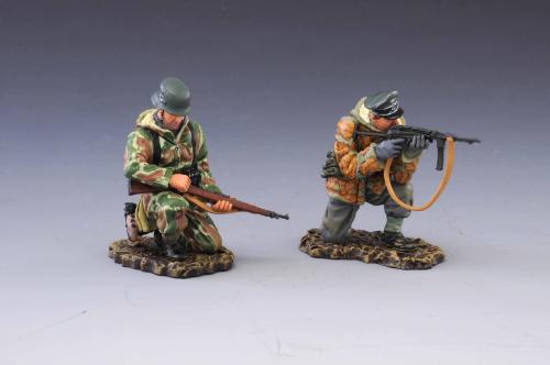 Product image of the product “Late War Tank Hunters 2 SS Tank Hunters, one aiming his Panzerfaust at an oncoming enemy tan ”