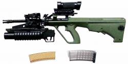 Artikelbild des Artikels “Steyer Aug mit Granatwerfer und ELCAN Optic “