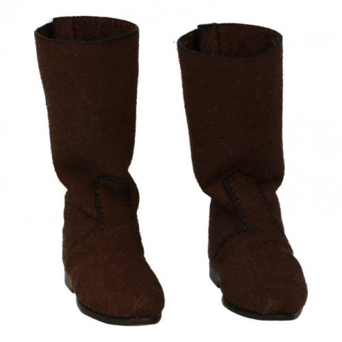 Product image of the product “Suede Medieval Boots (Brown) 1/6 ”