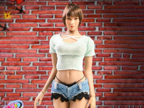 Product image of the product “1/6 Summer Denim Shorts (Green) 1/6 Scale Accessory Set ”