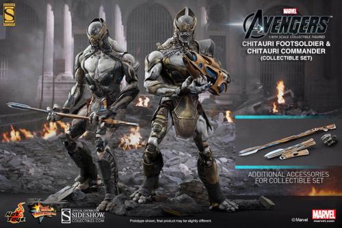 Artikelbild des Artikels “THE AVENGERS CHITAURI FOOTSOLDIER AND CHITAURI COMMANDER COLLECTIBLE FIGURES SET “