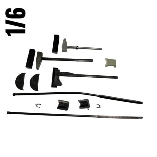 Product image of the product “Set of German Tank or AFV Tools in Plastik 1/6 ”