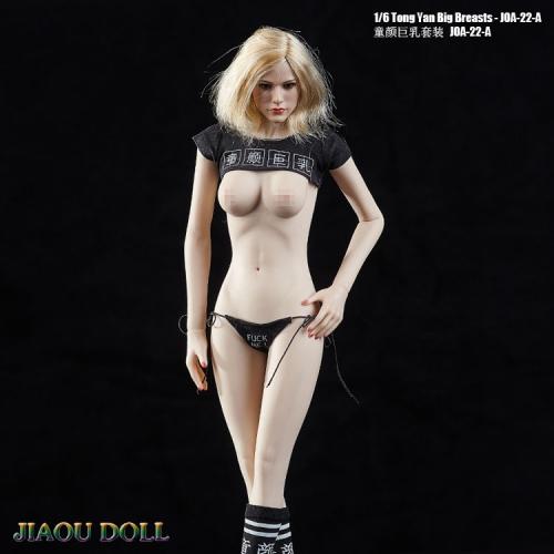 Product image of the product “1/6Tong Big Breast Suit Set (Black) ”