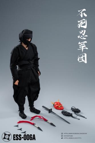 Product image of the product “Undead Ninja Army Clothes and Weapons Set (Black) 1/6 ”