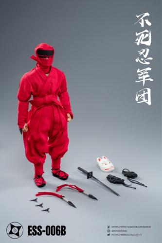 Artikelbild des Artikels “Undead Ninja Army Clothes and Weapons Set (Red) 1:6 “