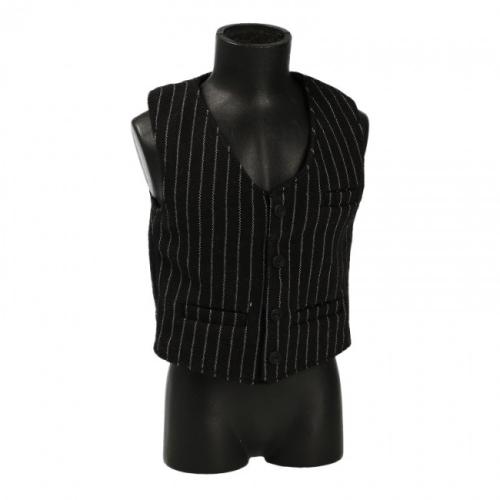 Product image of the product “Western Waistcoat (Black) Pinstripe 1/6 ”