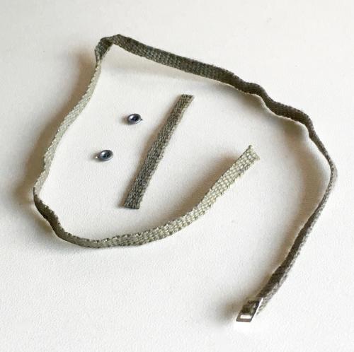 Artikelbild des Artikels “Gasmasken Riemen gewebt in Beige “