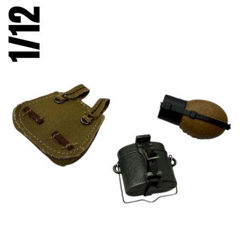 Artikelbild des Artikels “1/12 WWII German canteen bread bag . and mess tin “