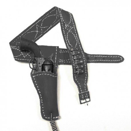 Artikelbild des Artikels “1/6 Western Holster - Clint Eastwood black Holster w/ stitched design “