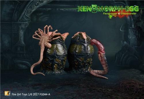 Product image of the product “Xenomorph Egg with Facehugger Larva (Olive Drab) 1/6 ”