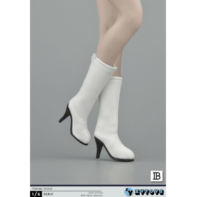 Product image of the product “Female Heeled Boots (White) 1/6 ”