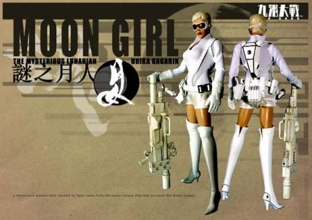  Artikelbild 1 des Artikels “Moon Girl The Mysterious Lunarian - Urika Gagarin Black Version “