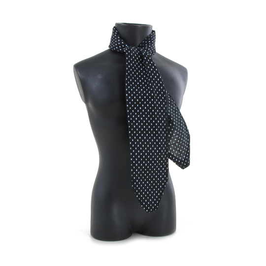  Product image 1 of the product “Western Scarf (Black) with white dots ”