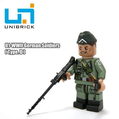  Artikelbild 1 des Artikels “Unibrick Landser MG34  Schütze mitMG und Pistole “