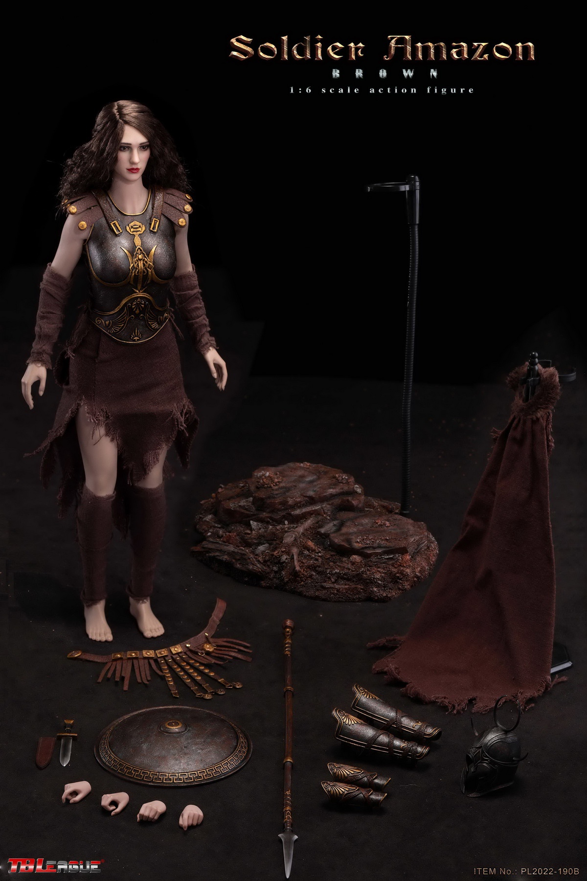  Product image 1 of the product “Soldier Amazon – Brown 1/6 Scale Action Figure ”