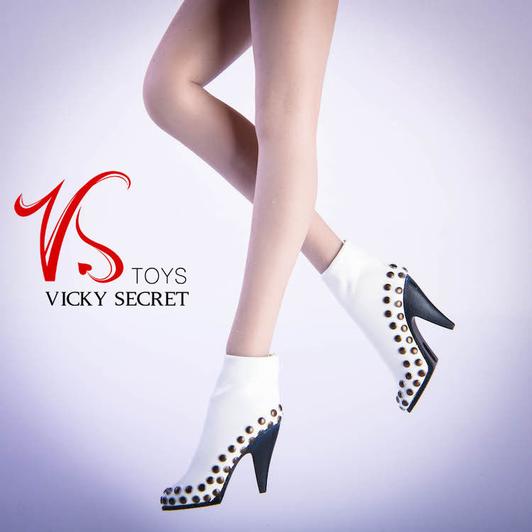  Product image 1 of the product “1/6 Female Leather Boots (white) ”